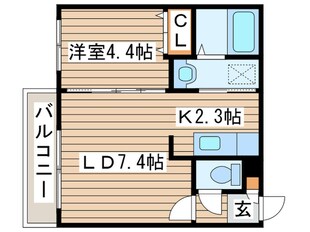 ヴェルテュ麻生の物件間取画像